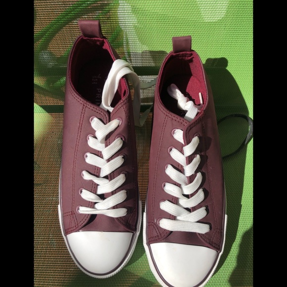 Primark Shoes - Maroon leather like😉 gym shoe